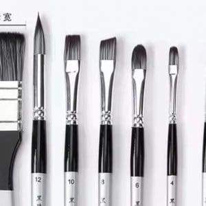 8 Paintbrush Set in Tube